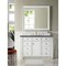 James Martin Vanities Bristol 48in Single Vanity, Bright White w/ 3 CM Charcoal Soapstone Quartz Top 157-V48-BW-3CSP - alternate 2